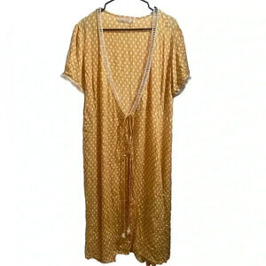 BEACHGOLD Swim Coverup Kimono Size Large